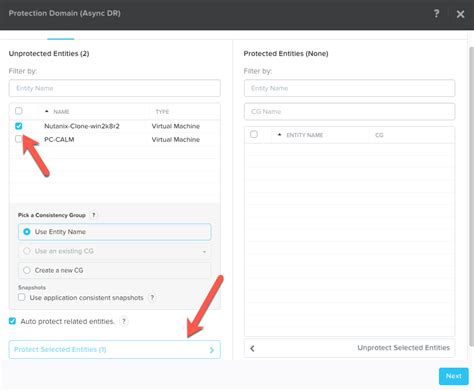 protection domain nutanix